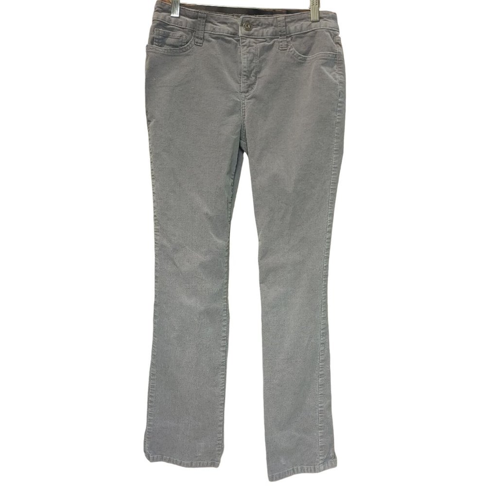 St.John's Bay Women's Gray Straight Leg Jeans 8